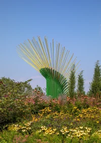 Chorus Ventus by NEON, A Plant-Inspired Installation Blooms at Lauritzen Gardens
