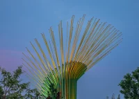 Chorus Ventus by NEON, A Plant-Inspired Installation Blooms at Lauritzen Gardens