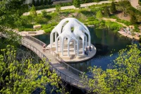 L’île Folie Pavilion by Marc Fornes/THEVERYMANY