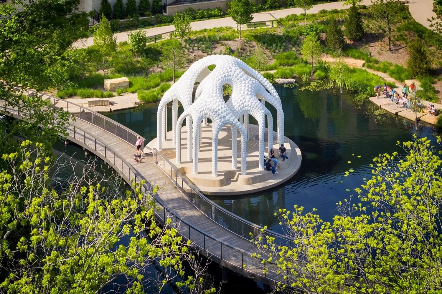 L’île Folie Pavilion by Marc Fornes/THEVERYMANY