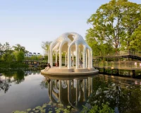 L’île Folie Pavilion by Marc Fornes/THEVERYMANY