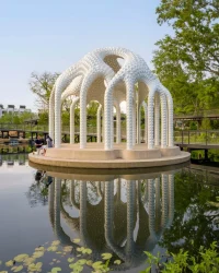 L’île Folie Pavilion by Marc Fornes/THEVERYMANY