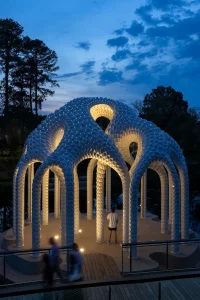 L’île Folie Pavilion by Marc Fornes/THEVERYMANY