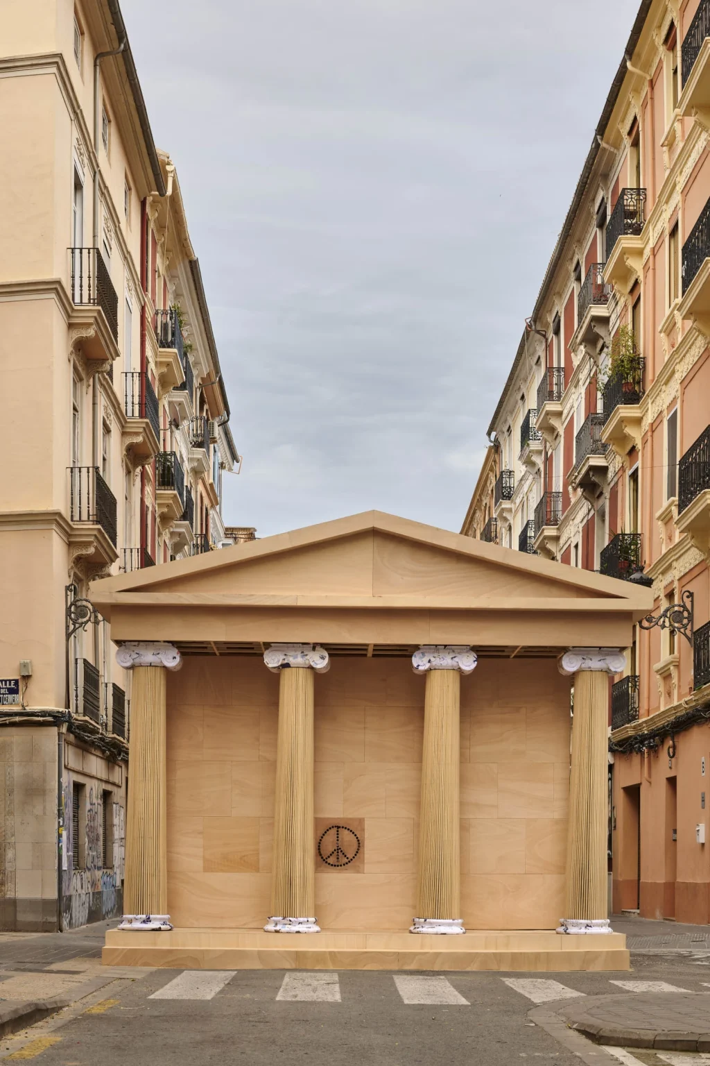PichiAvo Creates a Burnable Temple Installation for Fallas Valencia 2026