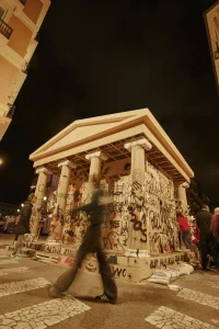 PichiAvo Creates a Burnable Temple Installation for Fallas Valencia 2026