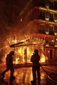 PichiAvo Creates a Burnable Temple Installation for Fallas Valencia 2026