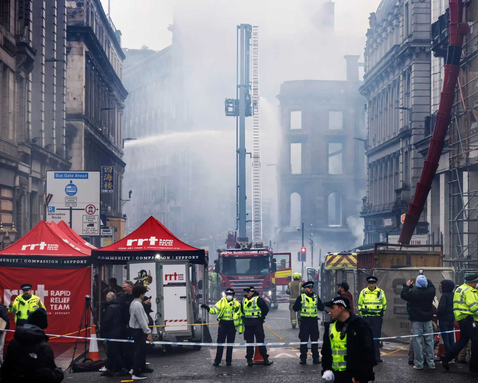 Glasgow City Centre Fire Damages 175-Year-Old Victorian Structure