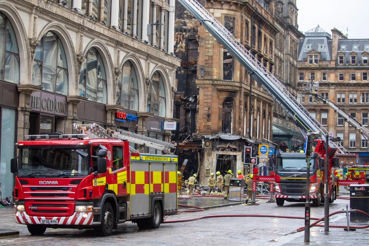 Glasgow City Centre Fire Damages 175-Year-Old Victorian Structure