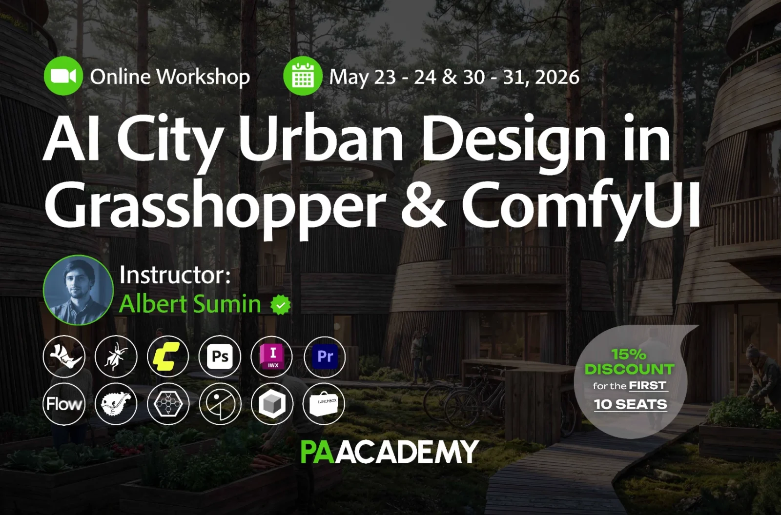 AI City Urban Design in Grasshopper & ComfyUI