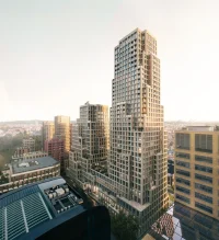 MVRDV designs dual-tower building for Tour & Taxis neighbourhood in Brussels