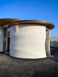 Inside Bergamo Airport, WASP Tests Lime-Based 3D-Printed Architecture