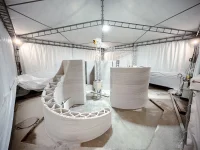 Inside Bergamo Airport, WASP Tests Lime-Based 3D-Printed Architecture