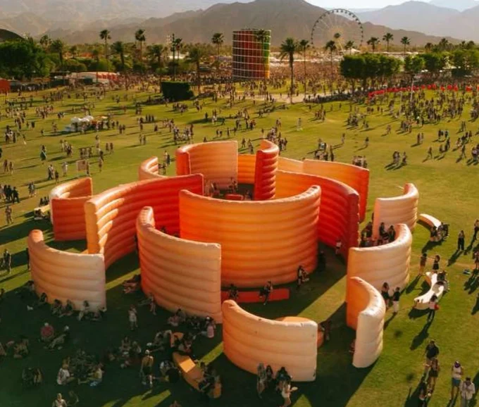 Maze Installation by Sabine Marcelis at Coachella 2026