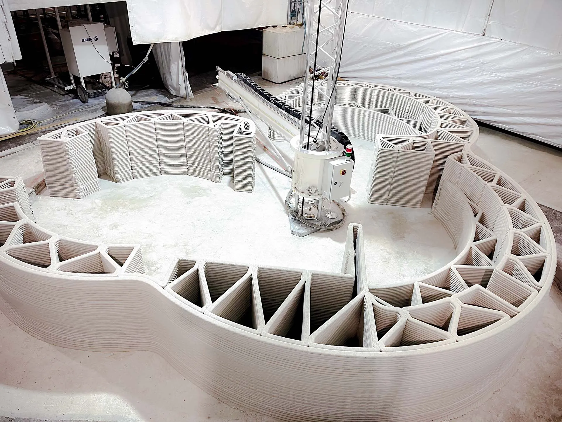 WASP Brings Lime-Based 3D Printed Architecture to Bergamo Airport 7 Inside Bergamo Airport, WASP Tests Lime-Based 3D-Printed Architecture