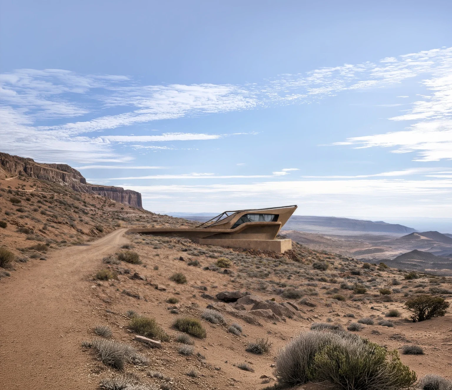 Habitable Outcrop, A Desert Observatory House