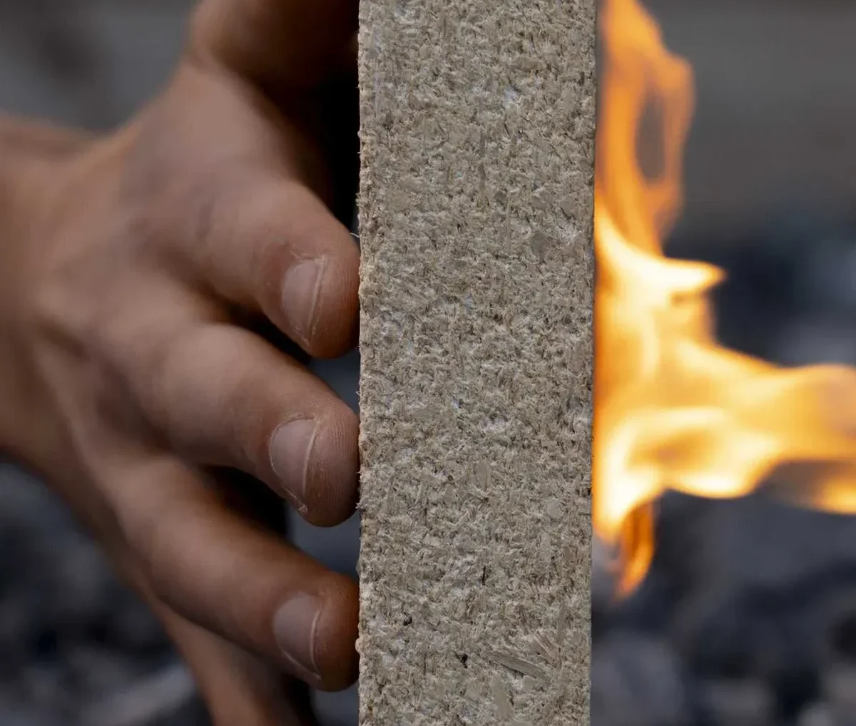 Fire-Resistant Material from Sawdust