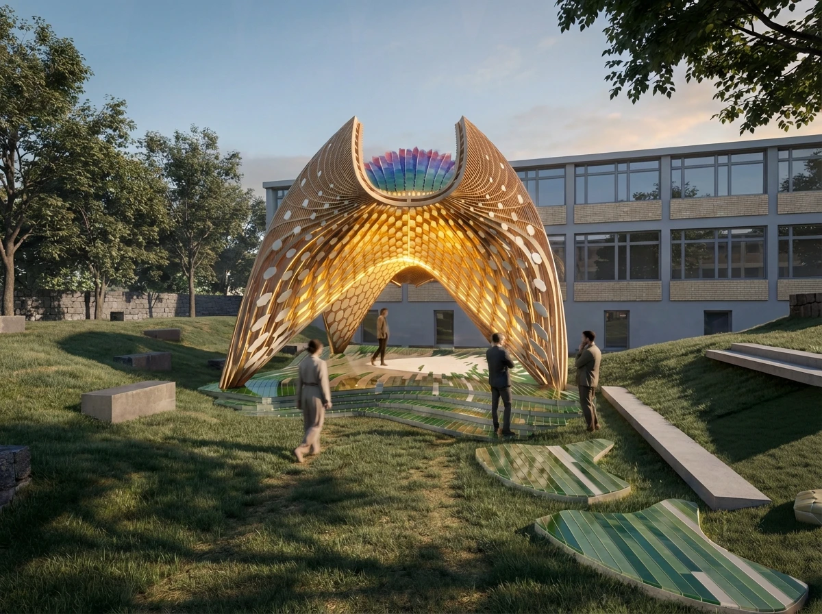 Spain’s Cultural Pavilion, Activates Frankfurt’s Urban Identity Through Material Innovation 5 Spain Cultural Pavilion