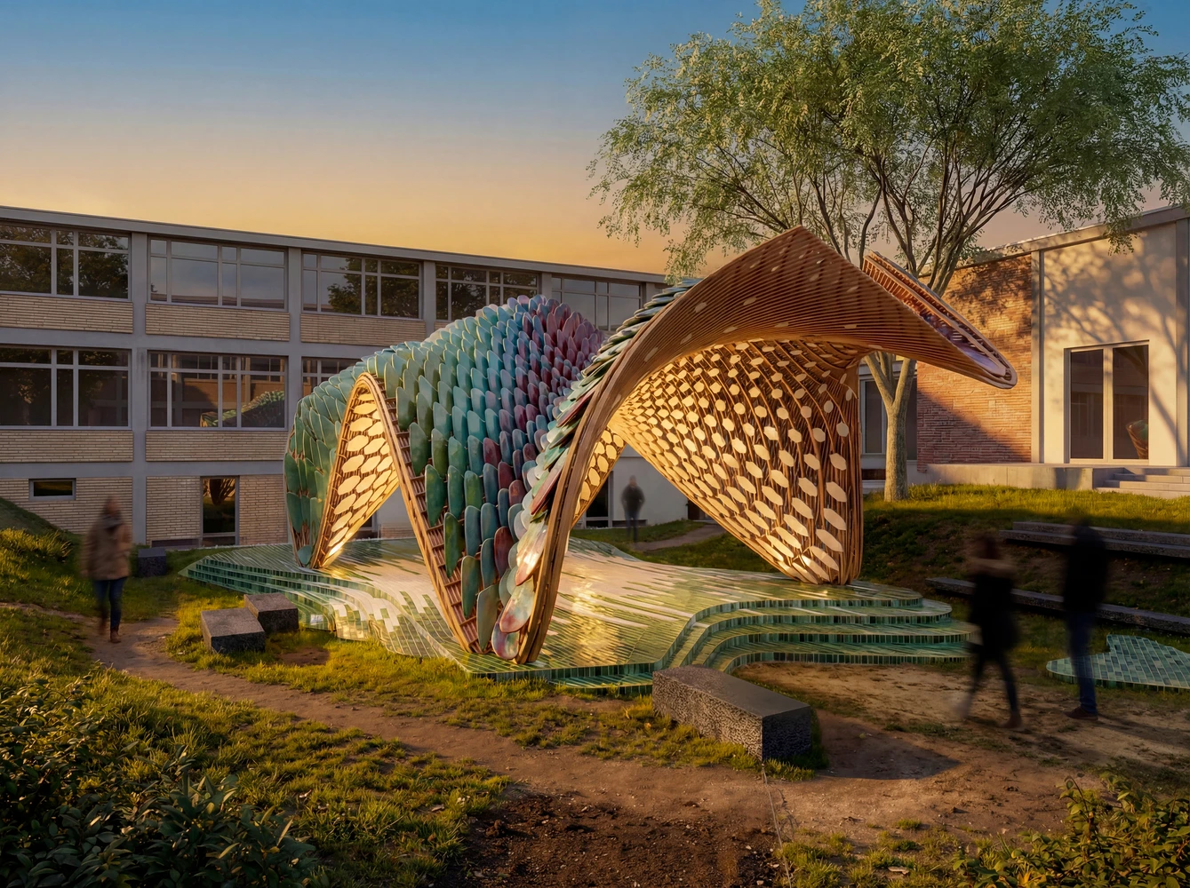 Spain’s Cultural Pavilion, Activates Frankfurt’s Urban Identity Through Material Innovation 6 Spain Cultural Pavilion