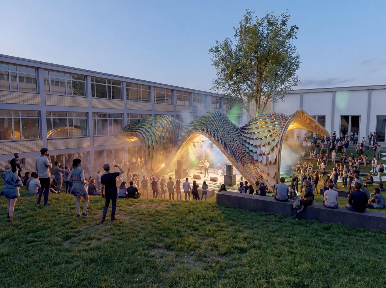 Spain’s Cultural Pavilion, Activates Frankfurt’s Urban Identity Through Material Innovation 9 Spain Cultural Pavilion