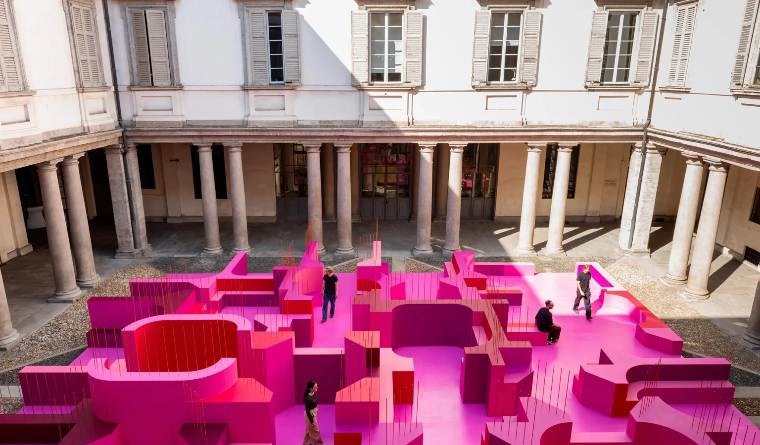 Metamorphosis in Motion: Lina Ghotmeh’s Pink Labyrinth at Palazzo Litta