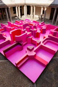 Metamorphosis in Motion: Lina Ghotmeh’s Pink Labyrinth at Palazzo Litta