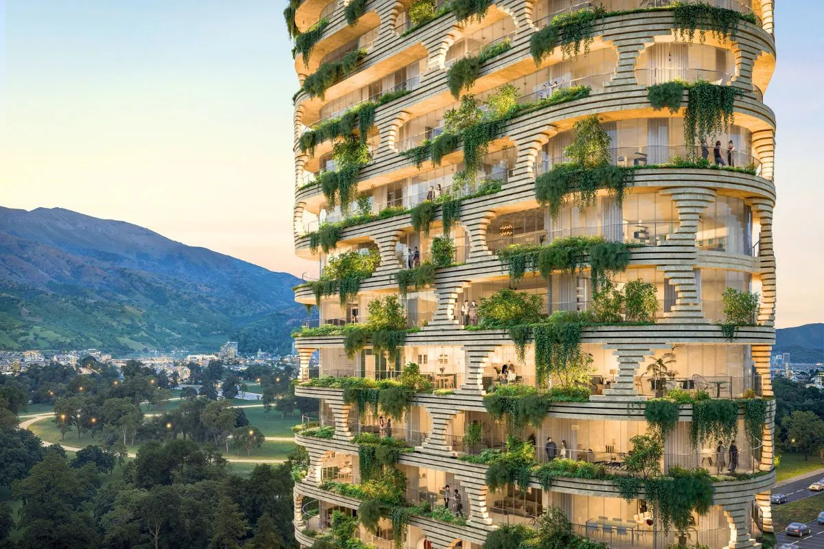 Kengo Kuma Merges Nature, Ceramics, and Compact Urban Living in Quito’s Skyscraper