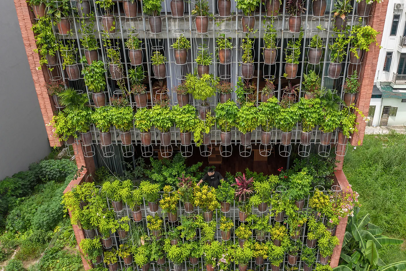 Flying Vegetation is A Vietnamese Residence by H&P Architects Exploring Agritecture 6 Vietnam Residence