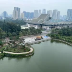 Arched Bamboo-Inspired Pavilion by H&P Architects Rises in Hanoi