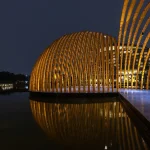 Arched Bamboo-Inspired Pavilion by H&P Architects Rises in Hanoi