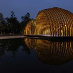 Arched Bamboo-Inspired Pavilion by H&P Architects Rises in Hanoi