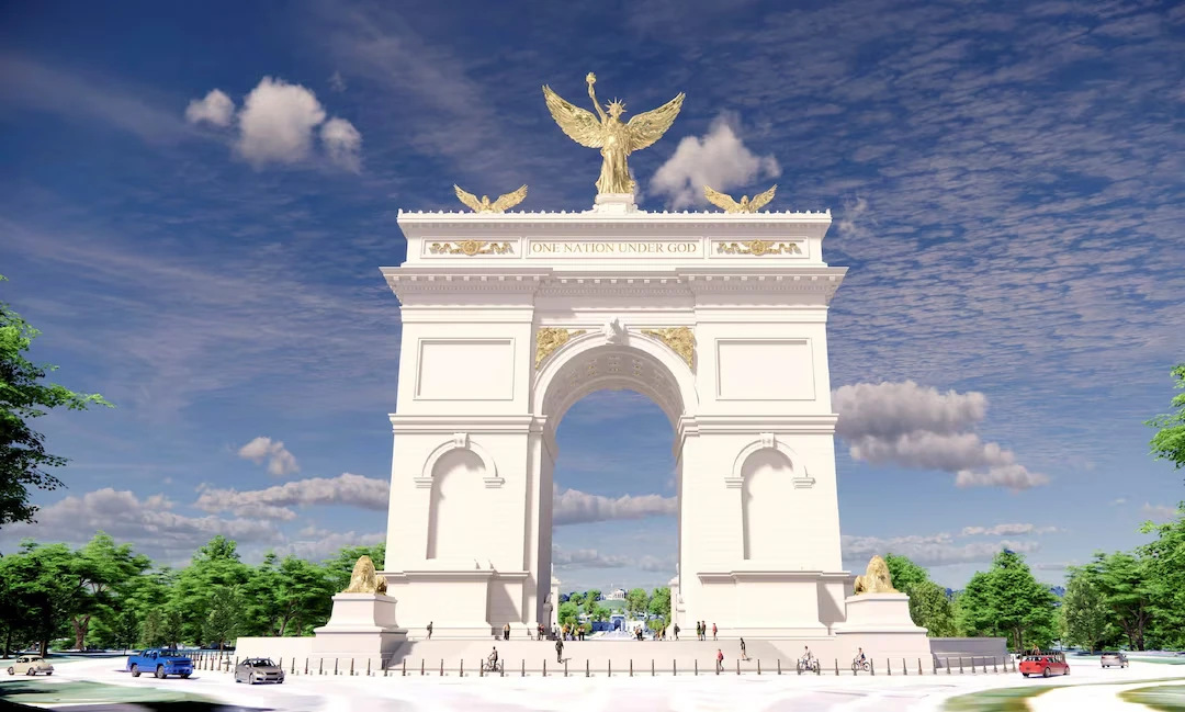 Trump Reveals Grand 250-Foot Triumphal Arch Design for U.S. 250th Anniversary