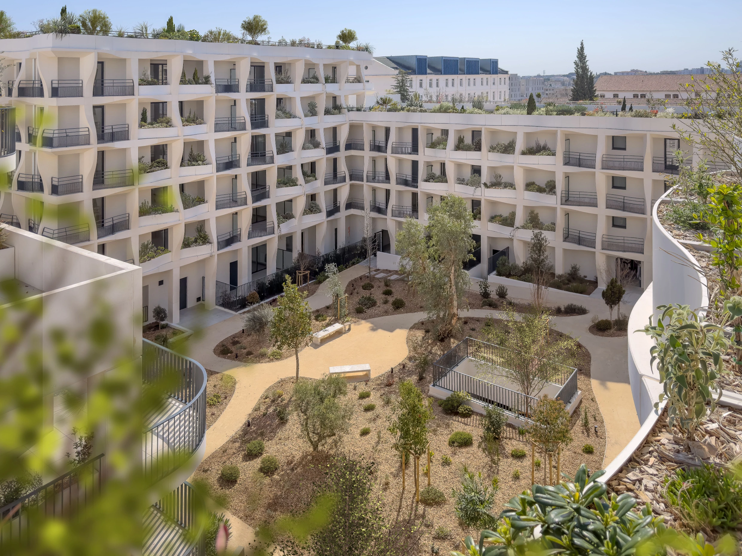 Jardins Secrets Project: A Duo of Bioclimatic Shells at Montpellier’s Cité Créative