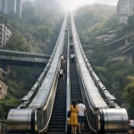 World’s Longest Outdoor Escalator, Wushan Goddess Escalator