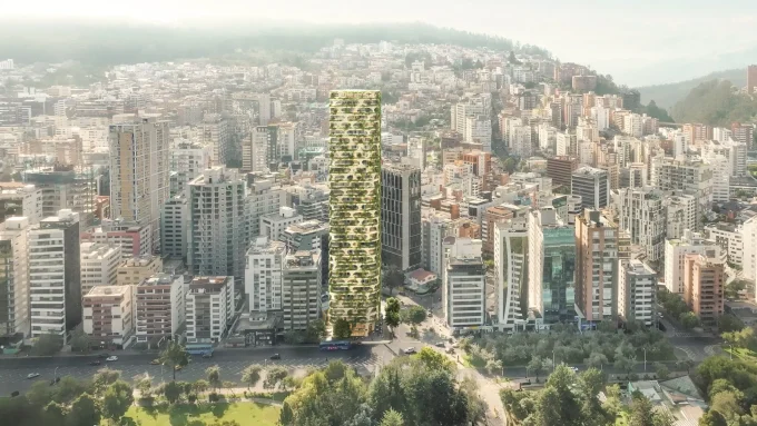 Kengo Kuma Merges Nature, Ceramics, and Compact Urban Living in Quito’s Skyscraper