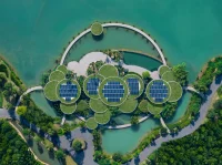 The Lotus Clubhouse in Vietnam is Designed as a Living Organism Shaped by Water and Forests