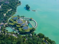 The Lotus Clubhouse in Vietnam is Designed as a Living Organism Shaped by Water and Forests