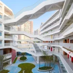 Dynamic and Interconnected Learning Spaces Define Shenzhen Longhua Foreign Languages School by Z&Z STUDIO