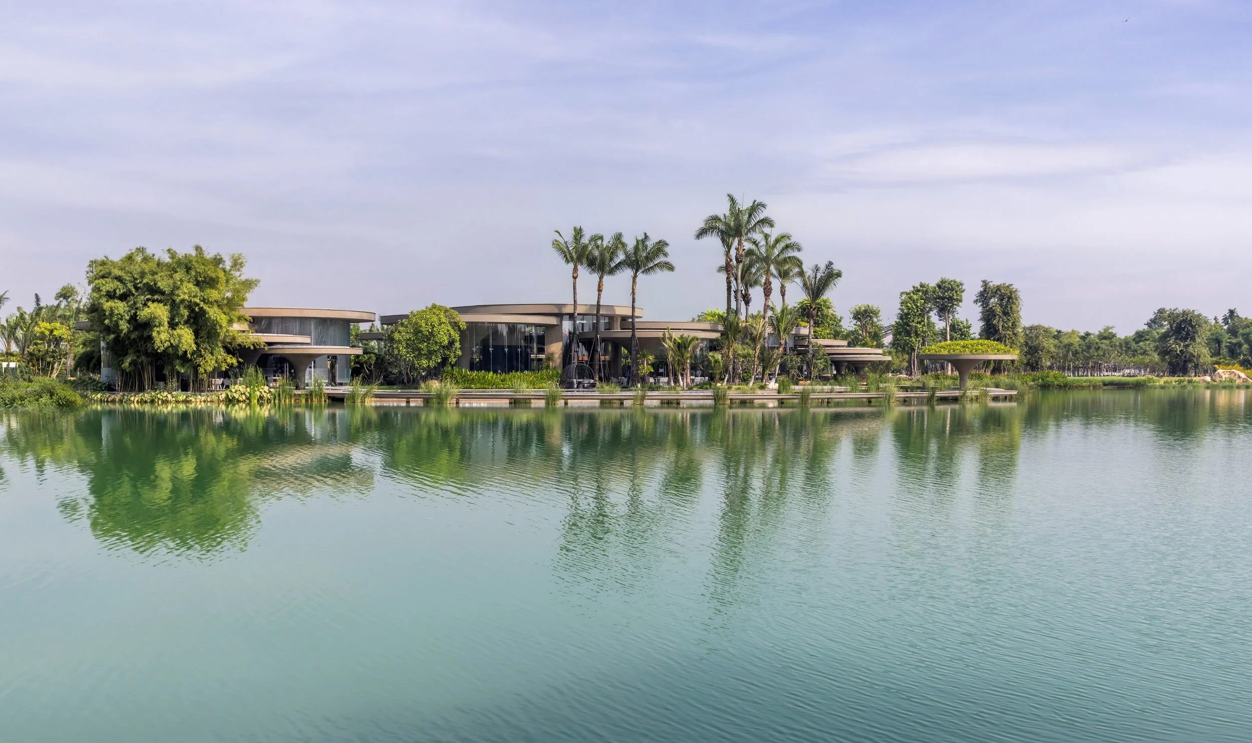The Lotus Clubhouse in Vietnam is Designed as a Living Organism Shaped by Water and Forests