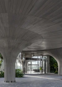 The Lotus Clubhouse in Vietnam is Designed as a Living Organism Shaped by Water and Forests