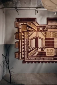 Renesa Transforms Brick Architecture into Sculptural Rug Design