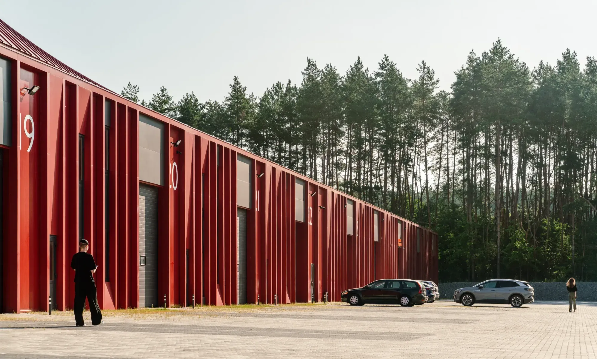 Aranchii Architects Designs a Modular Logistics Hub with Red Sculptural Roofs 6 Aranchii Architects Designs a Modular Logistics Hub with Red Sculptural Roofs