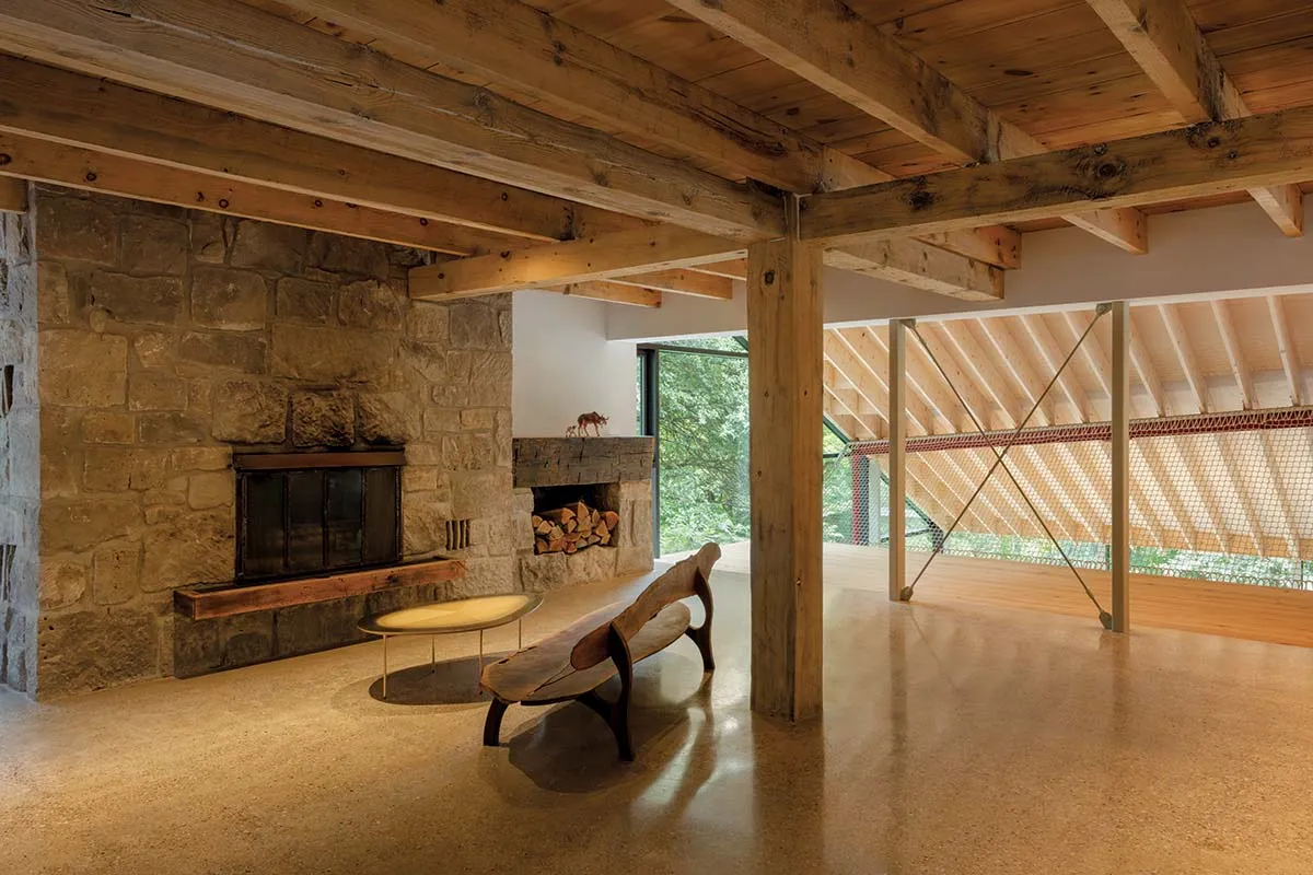 UUfie’s Belfountain House Transforms a Chalet into a Forest Retreat in Ontario 9 UUfie’s Belfountain House Transforms a Chalet into a Forest Retreat in Ontario