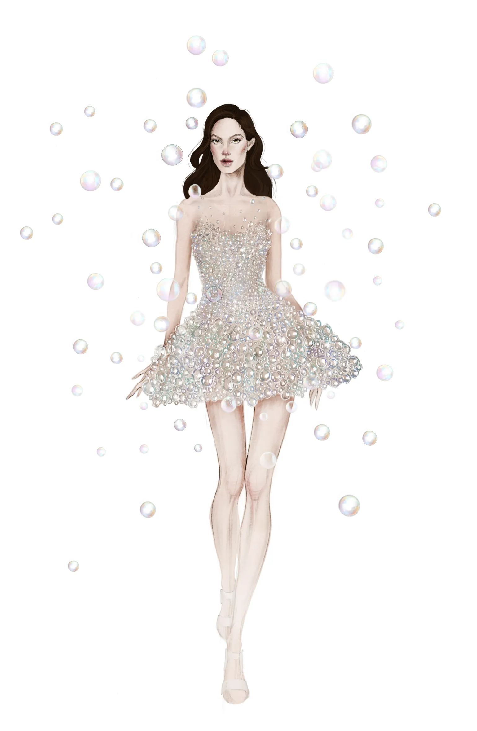 slim fit dress slacks Maebel Satin Bubble Mini Dress main image 0
