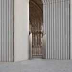 Kengo Kuma Reimagines a Gothic Cathedral Entrance in France with Sculptural Arches
