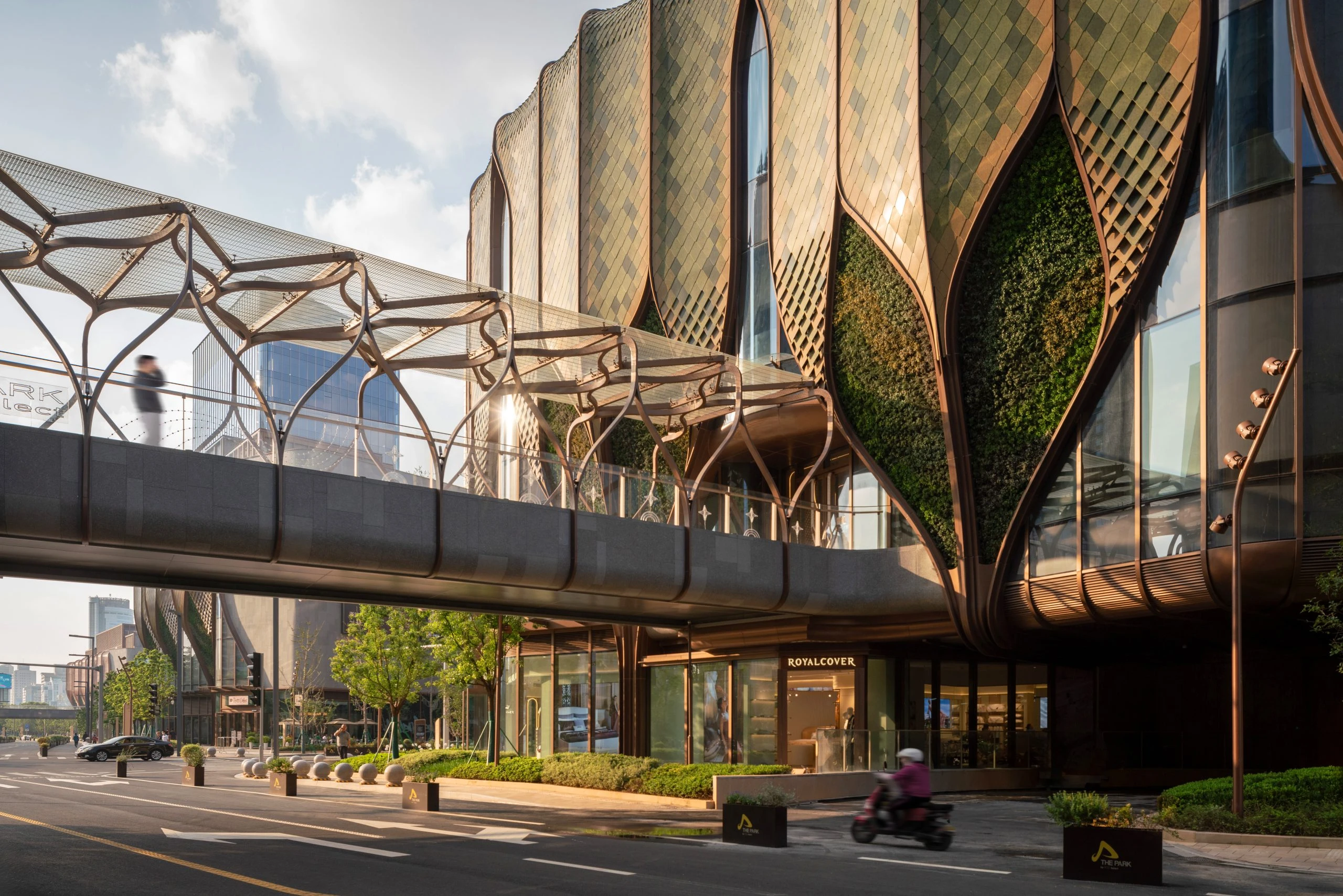 In Ningbo, THE PARK by K11 Drapes the City in Metallic Shingles 10 THE PARK by K11