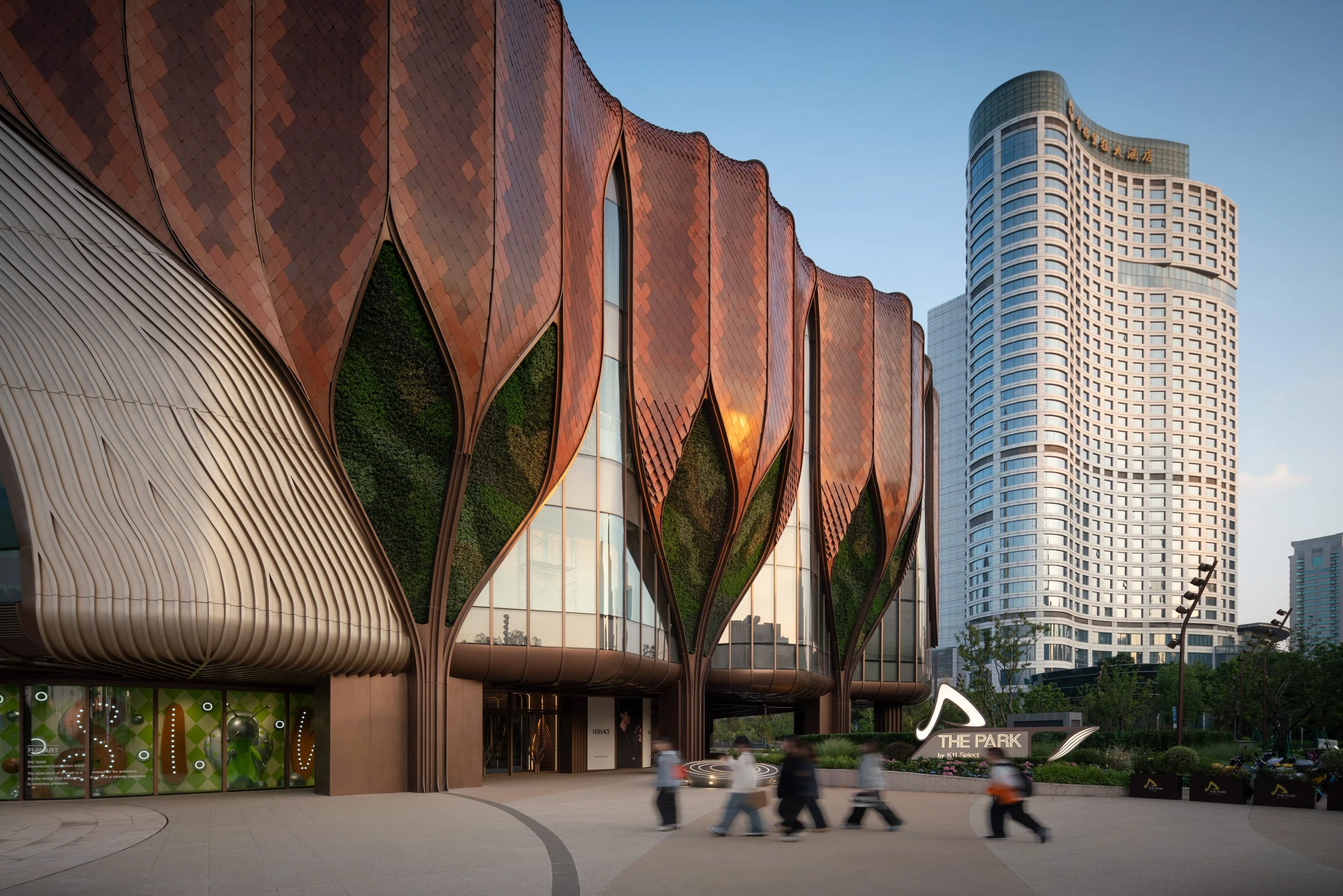 In Ningbo, THE PARK by K11 Drapes the City in Metallic Shingles 9 THE PARK by K11