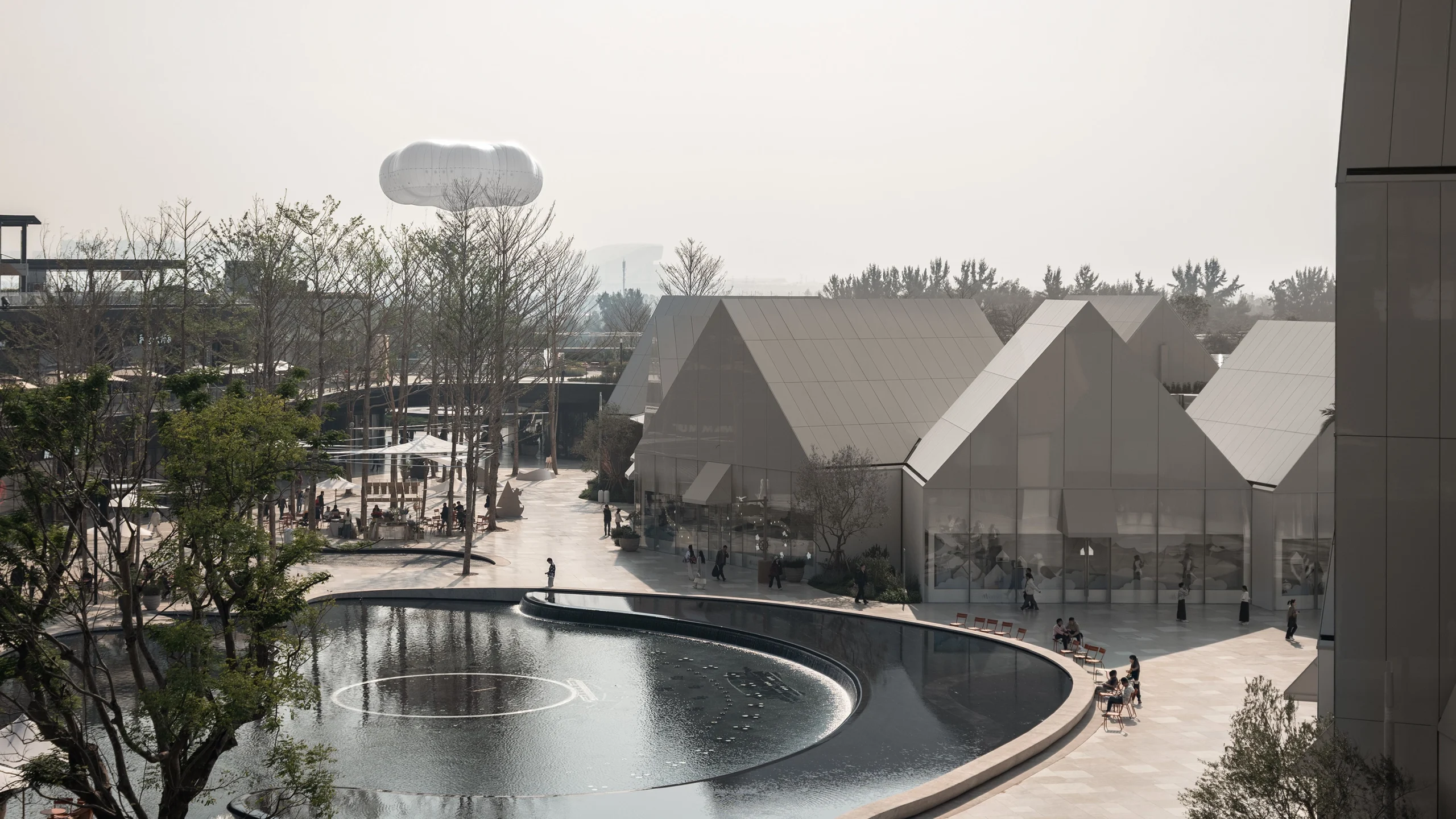 PILLS Designs Floating Cloud Installation for Dongguan MIXC VILLAGE 7 PILLS Designs Floating Cloud Installation for Dongguan MIXC VILLAGE
