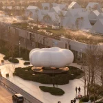 PILLS Designs Floating Cloud Installation for Dongguan MIXC VILLAGE