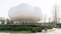 PILLS Designs Floating Cloud Installation for Dongguan MIXC VILLAGE