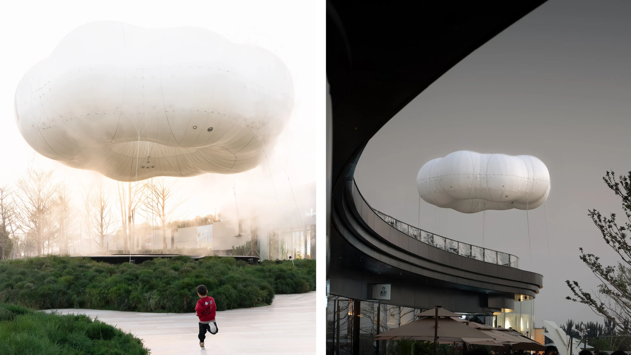 PILLS Designs Floating Cloud Installation for Dongguan MIXC VILLAGE 17 PILLS Designs Floating Cloud Installation for Dongguan MIXC VILLAGE
